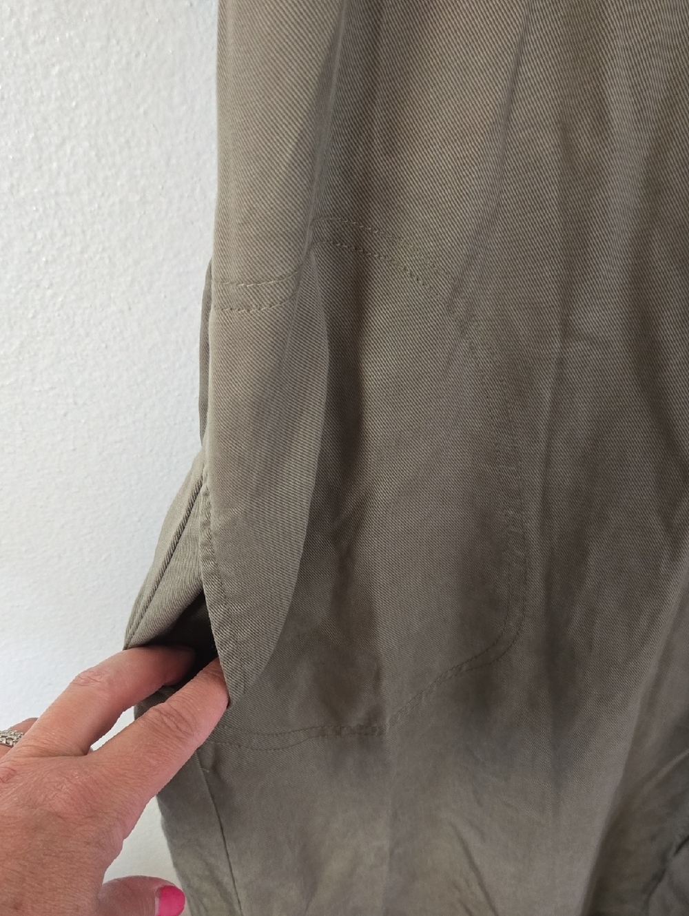 Marine Layer | Renata Dress Olive Green Belted Shirt Dress Size XL - Picture 8 of 13